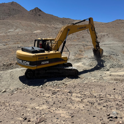 Construction of the first drill platform