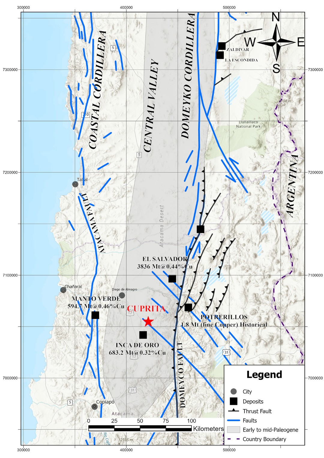 Cuprita Regional Geologic Setting